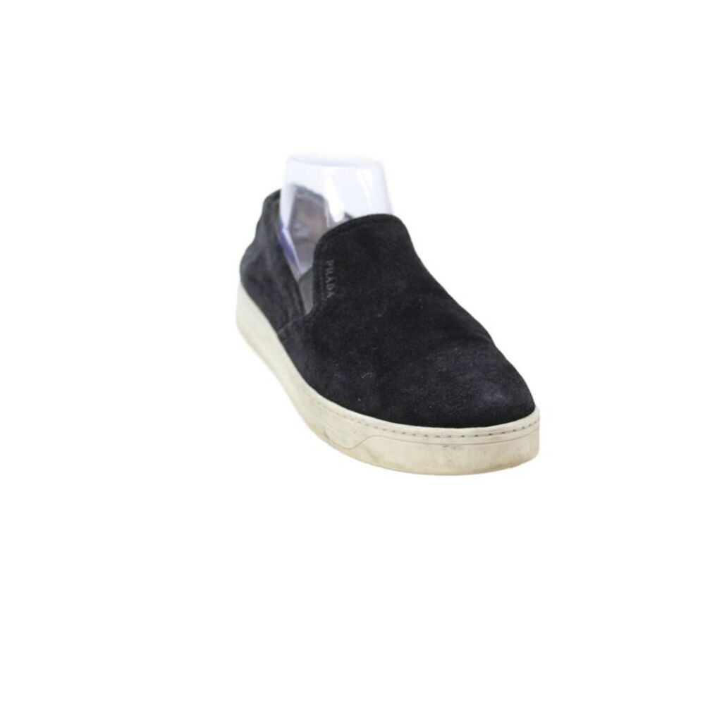 Prada Sport Womens Suede Slide On Casual Sneakers Black Size 39 9
